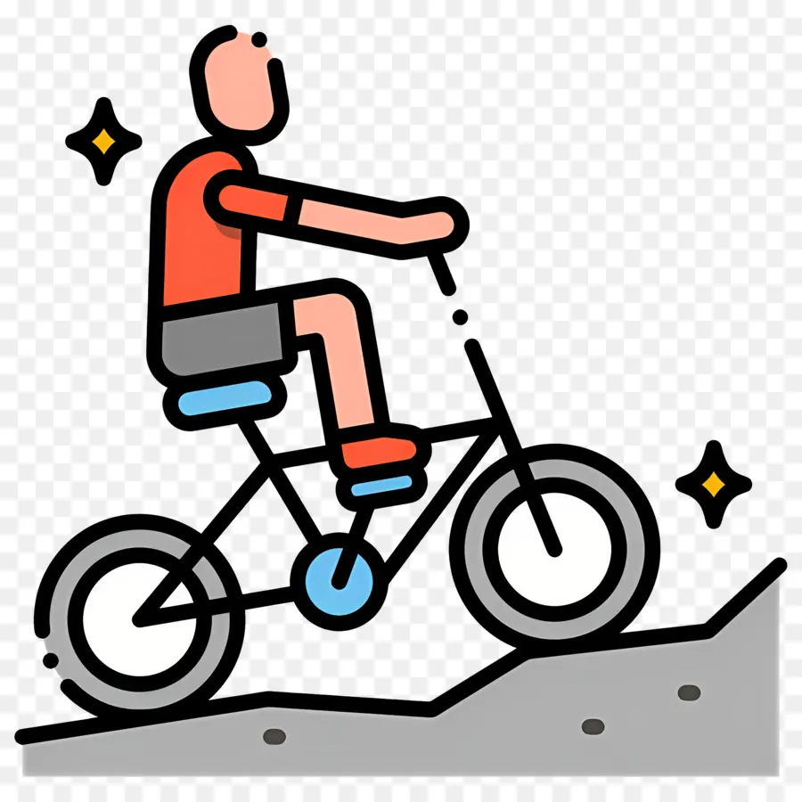 Hombre，Bike PNG