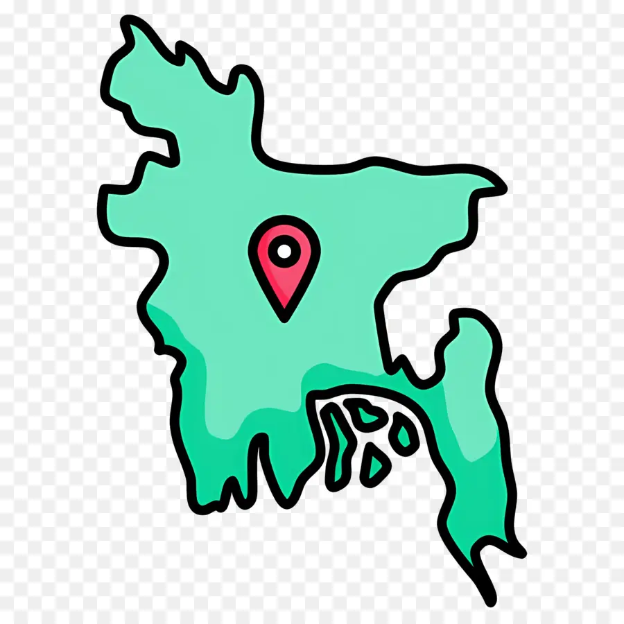 Bangladesh Mapa，Delhi PNG