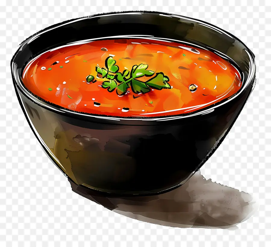 Plato De Sopa，Sopa De Tomate PNG