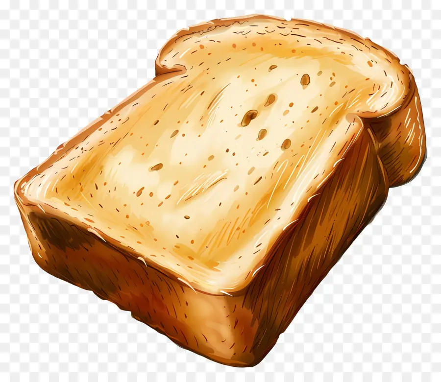 Rebanada De Pan，Pan Tostado PNG