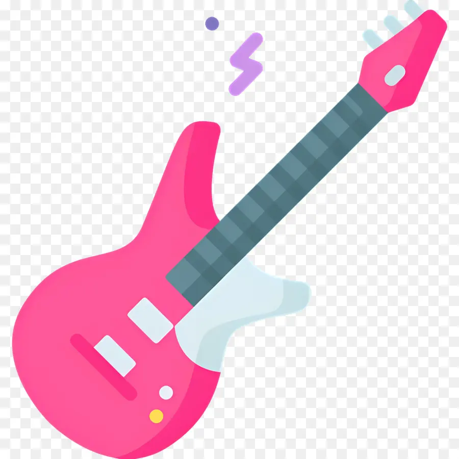 Rosa Guitarra，Las Ondas De Sonido PNG