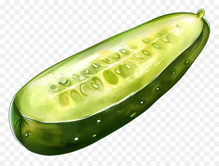 Pepino，Rebanado PNG