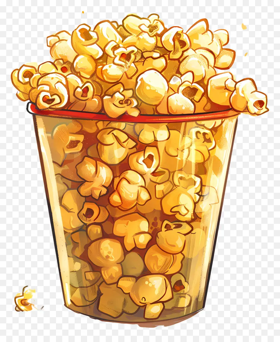 Las Palomitas De Maíz，Amarillo PNG