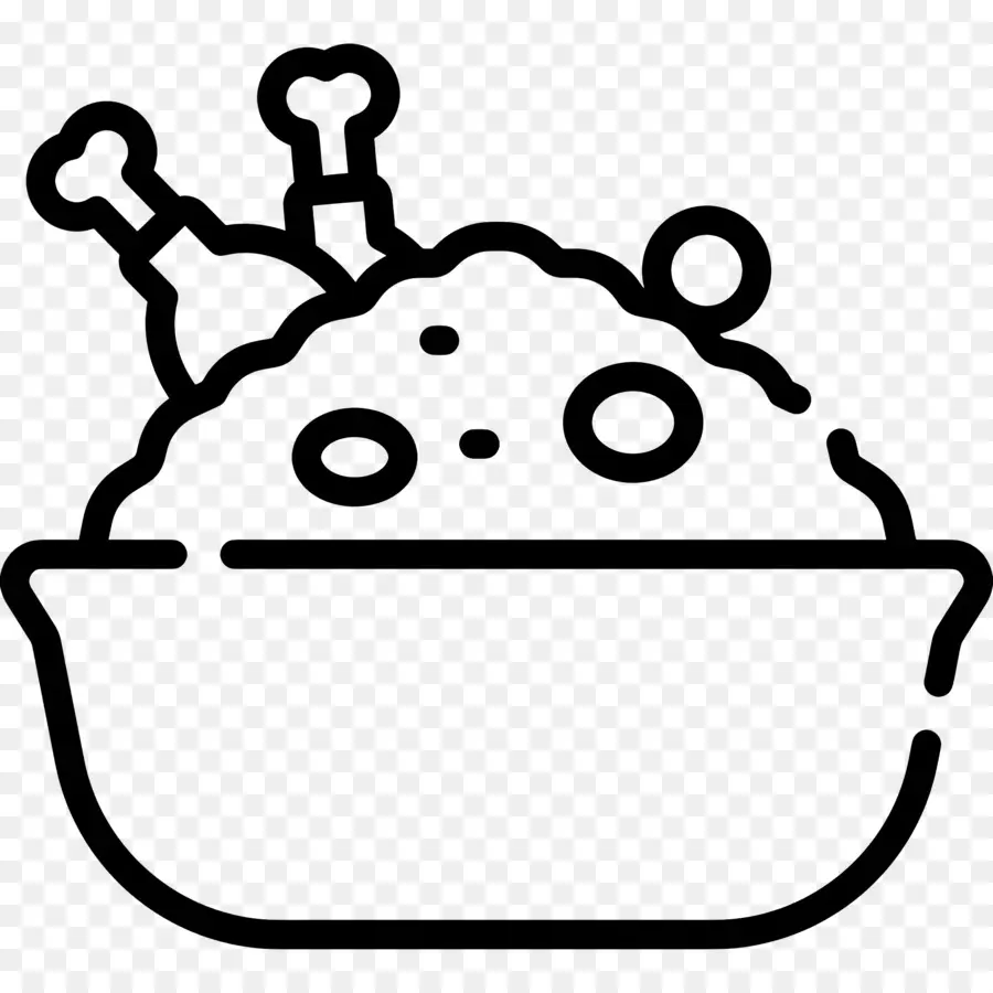 Biryani，Black Background PNG