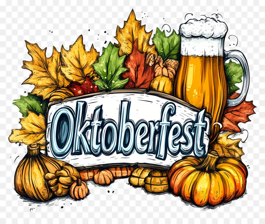 Oktoberfest，Decoraciones De Otoño PNG