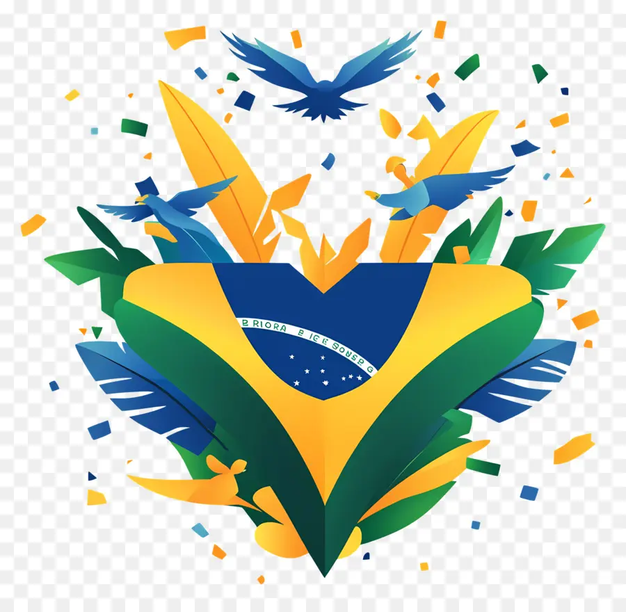 Día De La Independencia De Brasil，La Bandera De Brasil PNG