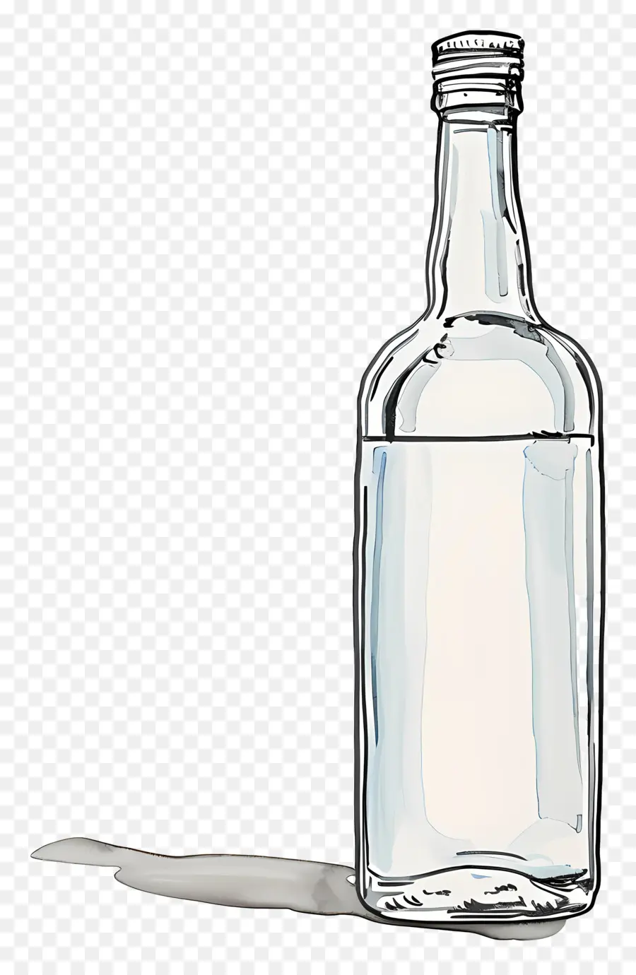 Botella，El Agua Derramada PNG