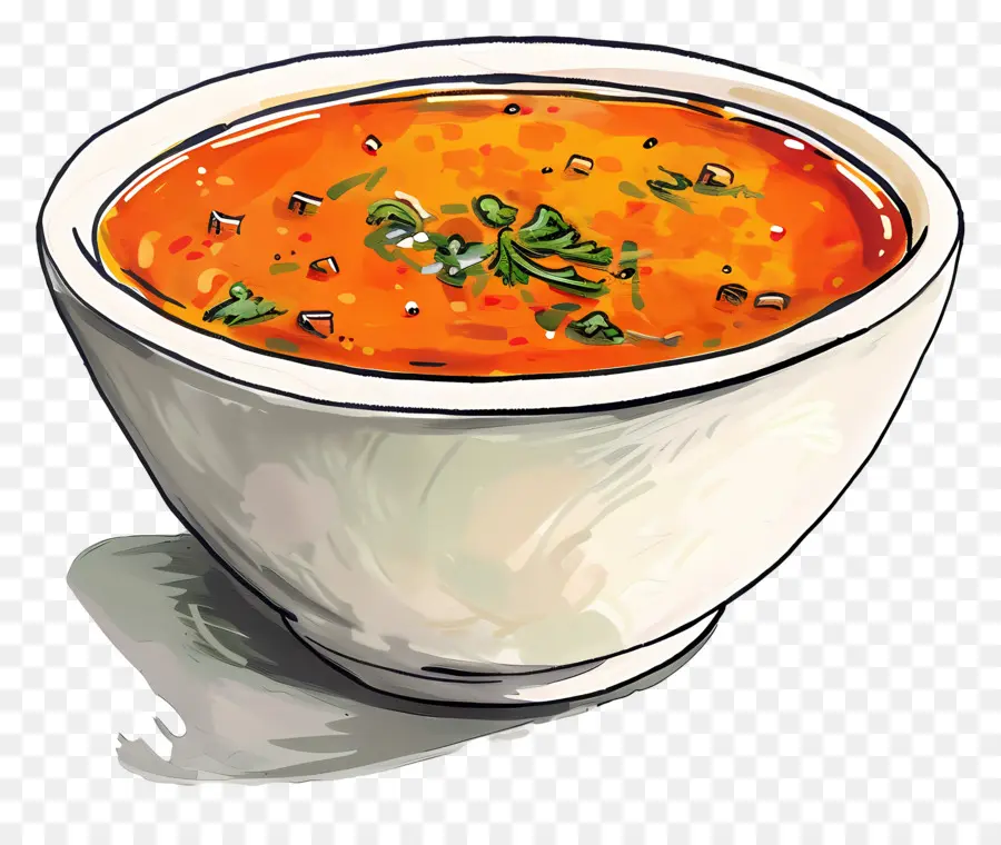 Plato De Sopa，Sopa De Tomate PNG