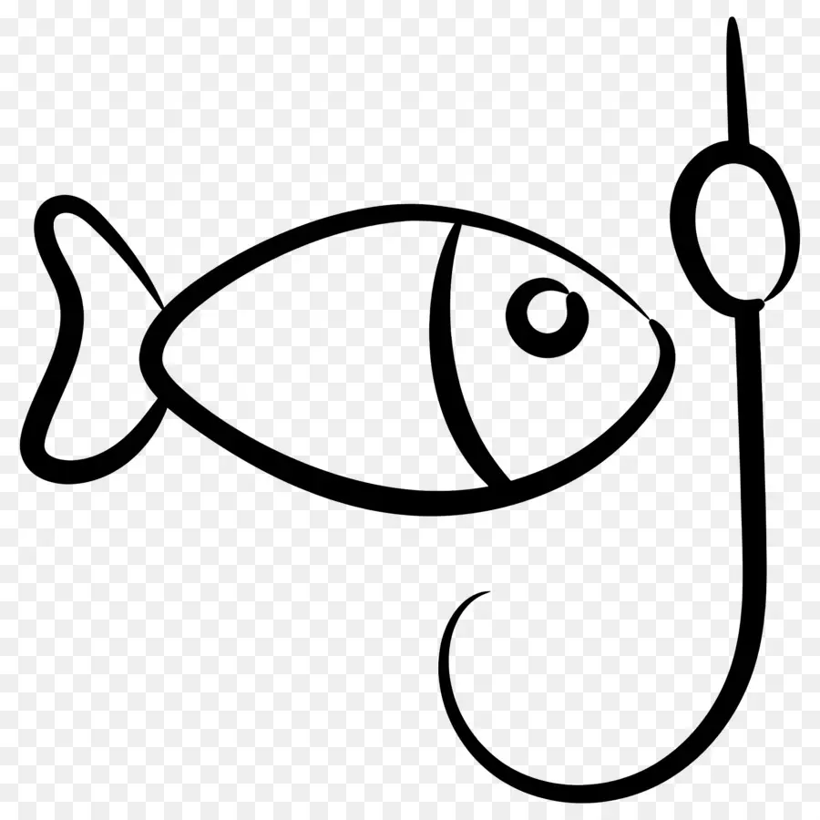 Ganchos De Pesca，Black Background PNG