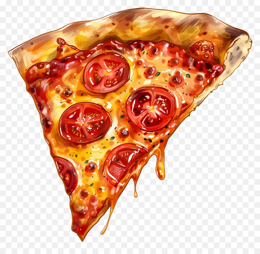 Rebanada De Pizza，Rebanada De Pizza De Pepperoni PNG