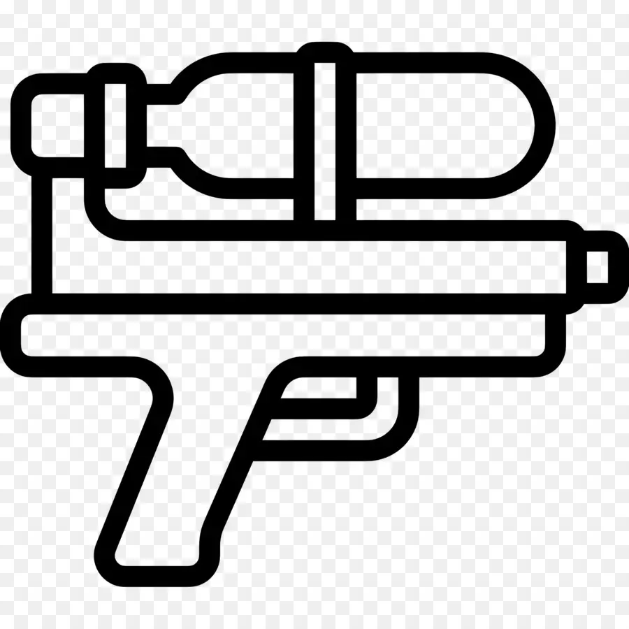 Pistola De Agua，Black Background PNG