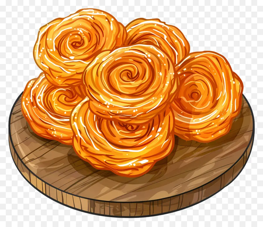 Jalebi，Churros PNG