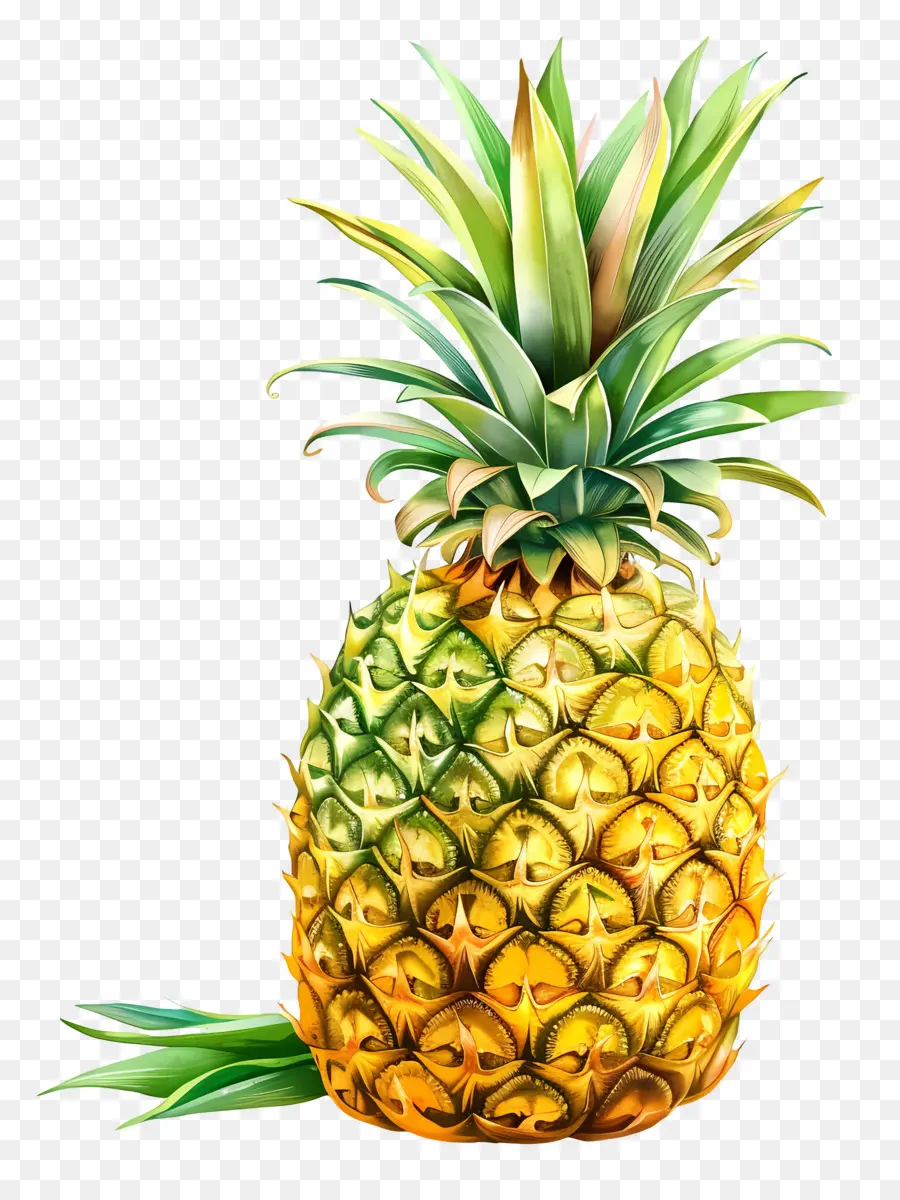 Piña，Pintura A La Acuarela PNG