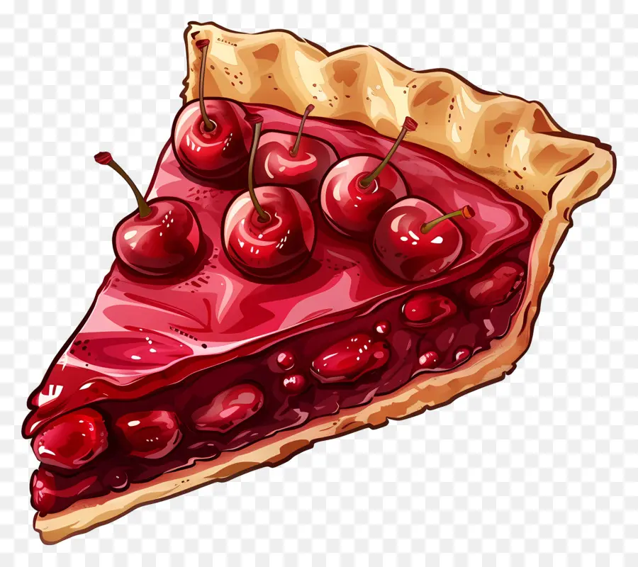 Tarta De Cerezas，El Pastel De Chocolate PNG