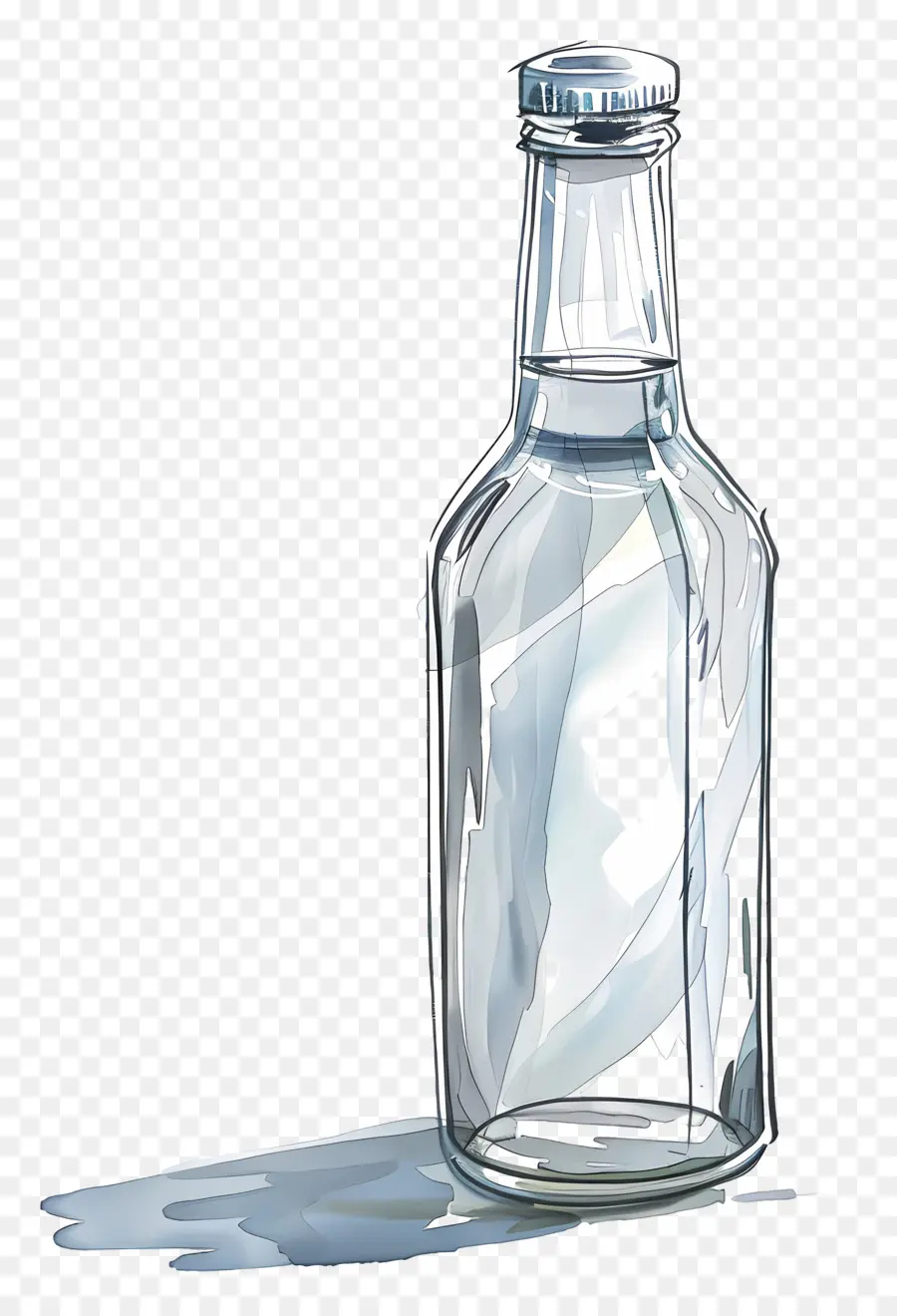 Botella，Botella De Vidrio Transparente PNG