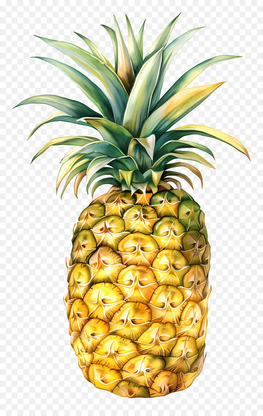 Piña，Pintura PNG