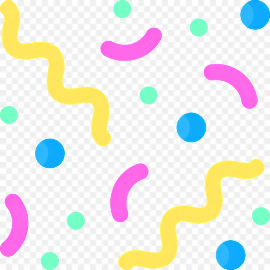 Cumpleaños De Confeti，Diseño Abstracto PNG