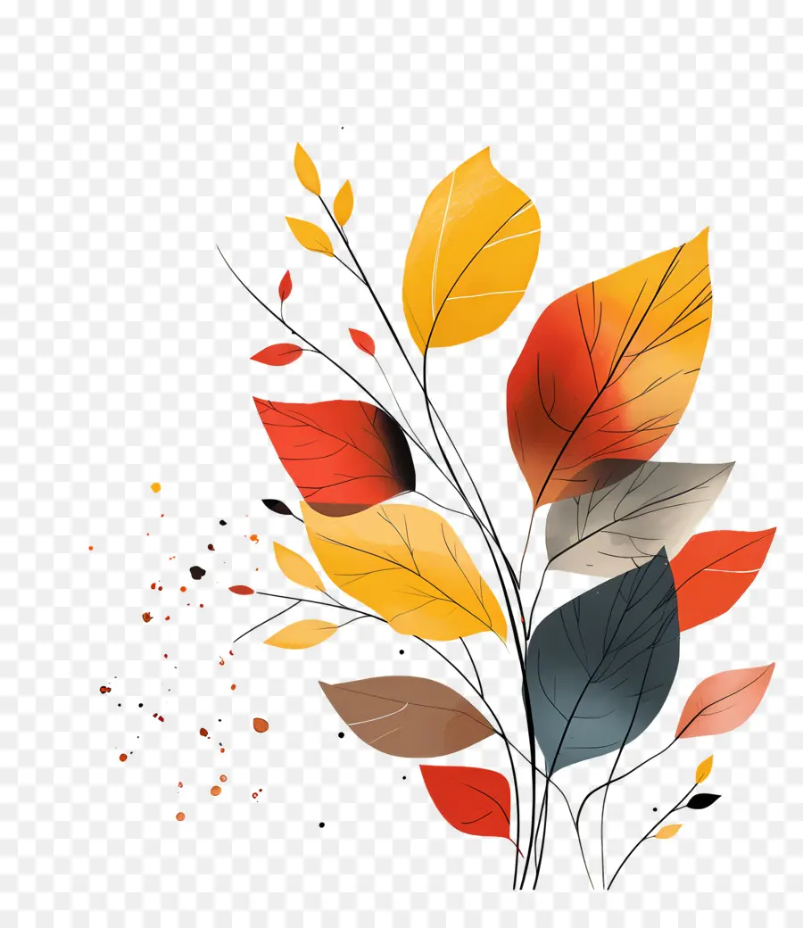 Autumn Leaves，Hojas De Colores PNG