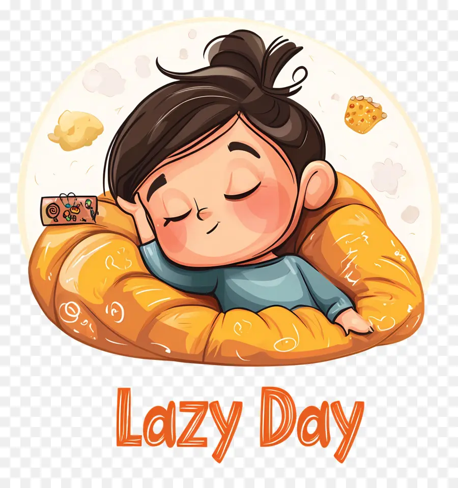 Día Perezoso，Almohada De Pretzel PNG