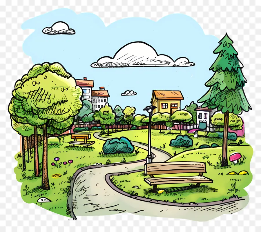 Ciudad Parque，Dibujos Animados Parque PNG