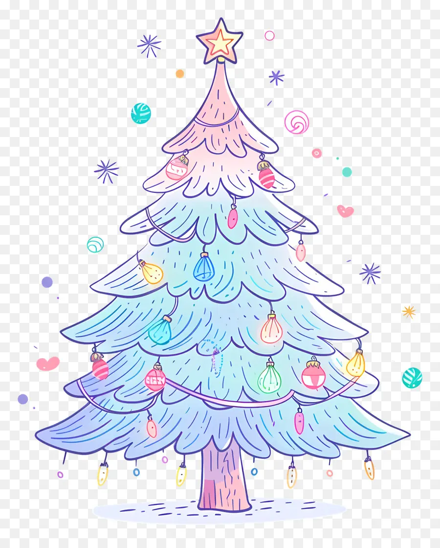 árbol De Navidad，Árbol Cubierto De Nieve PNG