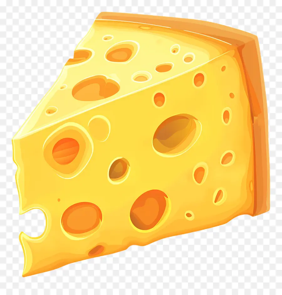 Rebanada De Queso，Queso Amarillo PNG