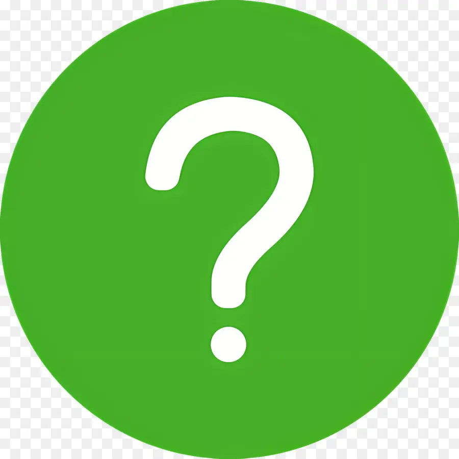 Signo De Interrogación Verde，Signo De Interrogación PNG