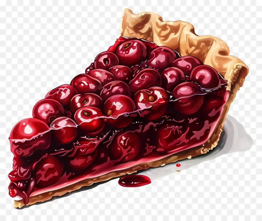 Tarta De Cerezas，De Postre PNG