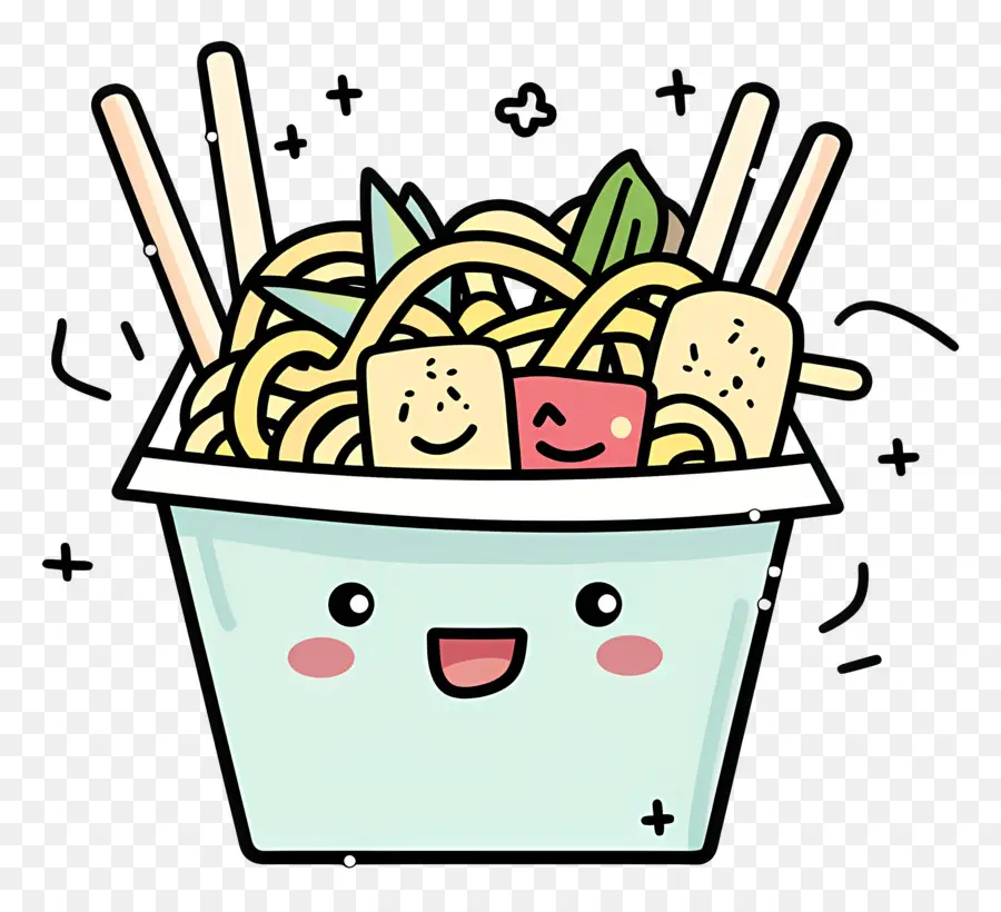 Caja De Fideos，De Dibujos Animados De Fideos PNG