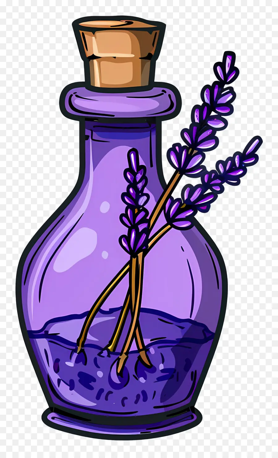 Botella De Poción De Lavanda，Botella PNG