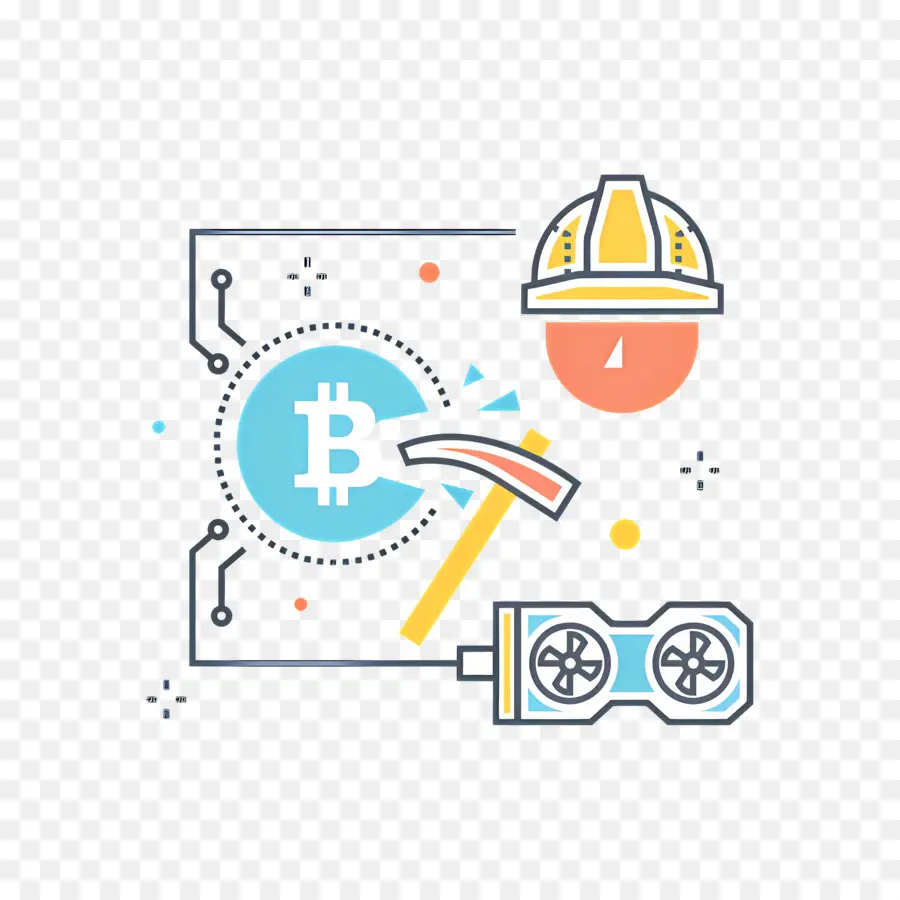 Bitcoin Miner，La Tecnología Blockchain PNG