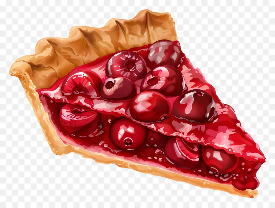 Tarta De Cerezas，De Postre PNG