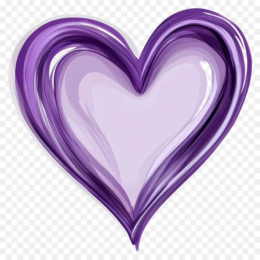 Corazón Púrpura，Swirl PNG