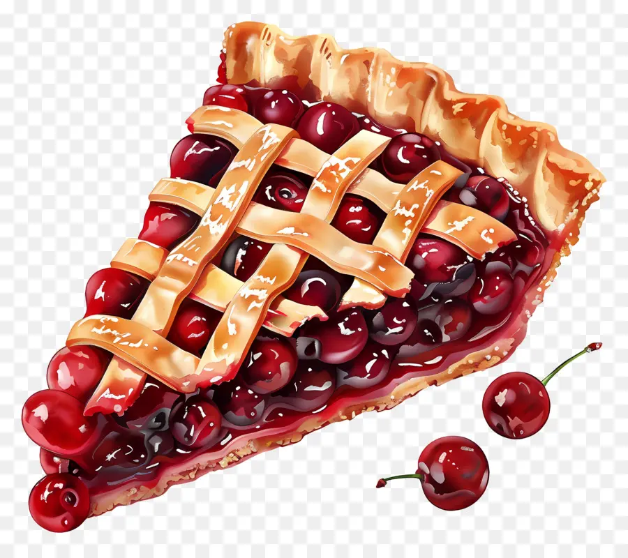 Tarta De Cerezas，Corteza De La Red PNG