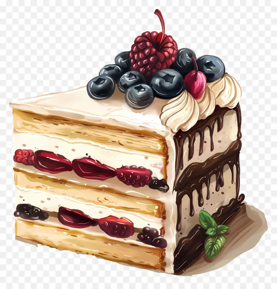 Rebanada De Pastel，Pastel De Chocolate PNG