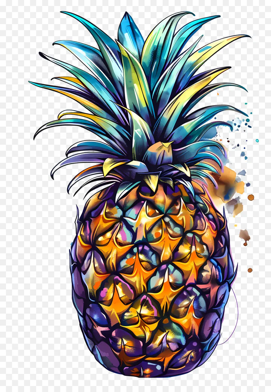 Piña，Colorido PNG