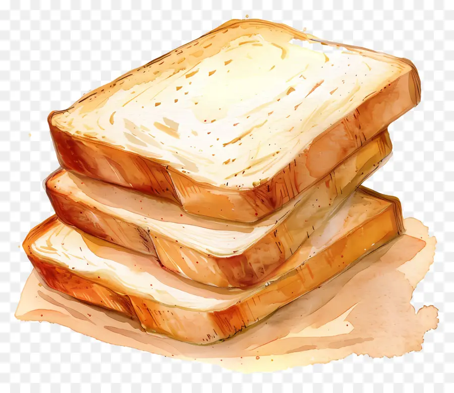 Rebanada De Pan，Pan Tostado PNG