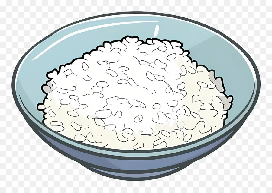 Plato Con Arroz，Arroz Blanco PNG