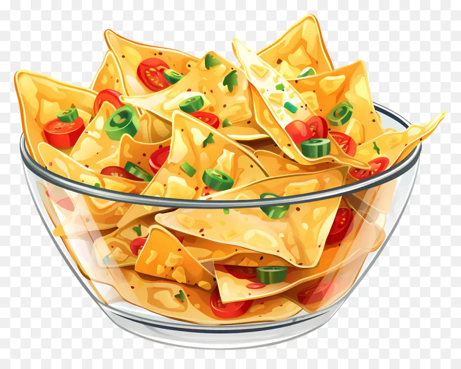 Tazón De Nachos，Nachos PNG