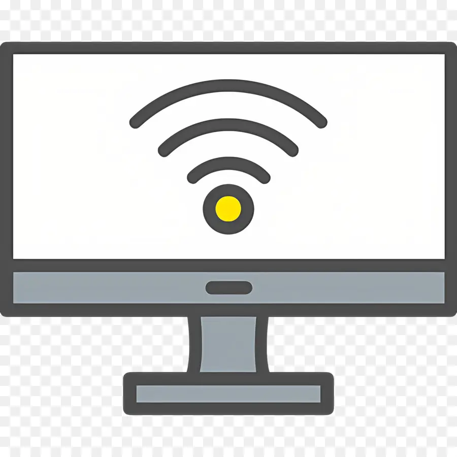 Ordenador，La Señal De Wifi PNG