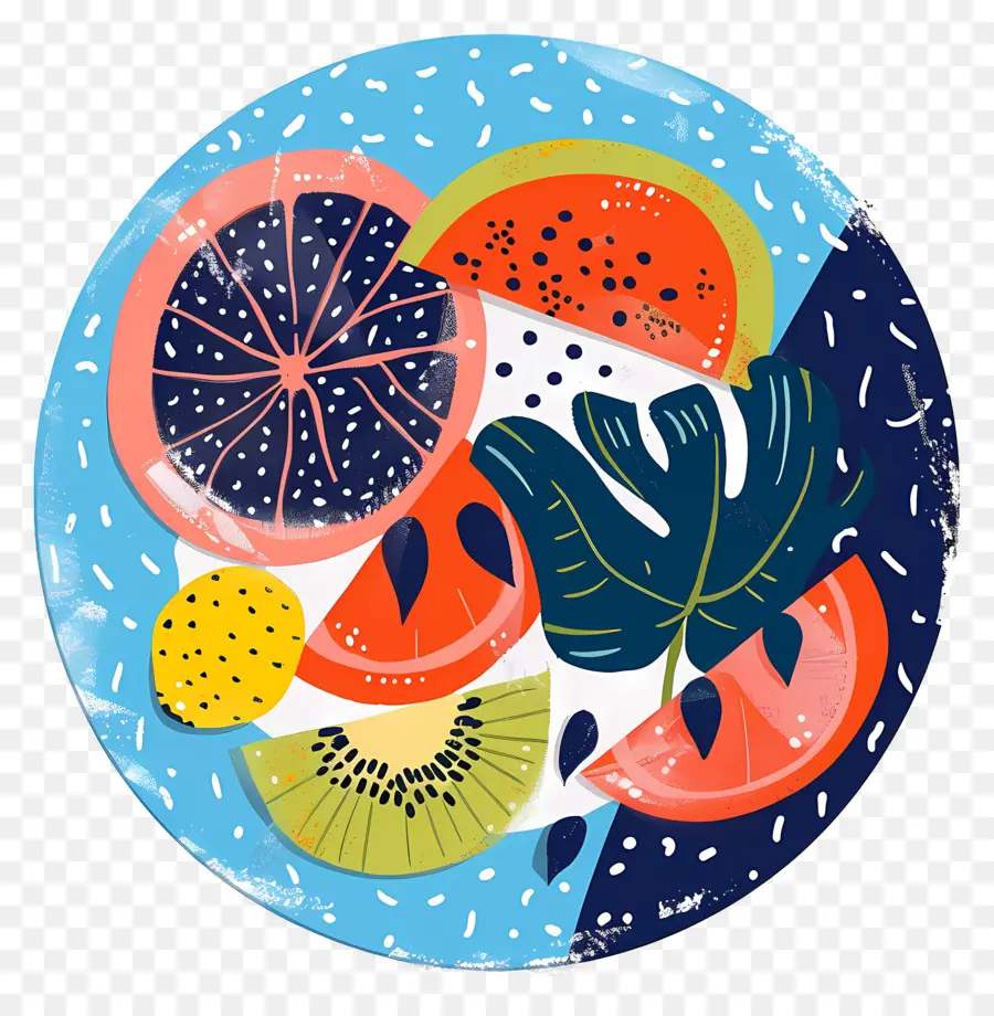 Plato Con Comida，Plato De Frutas PNG