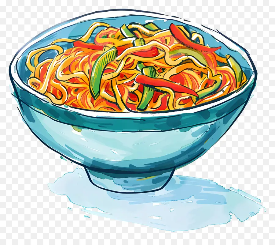 Chow Mein，Fideos PNG