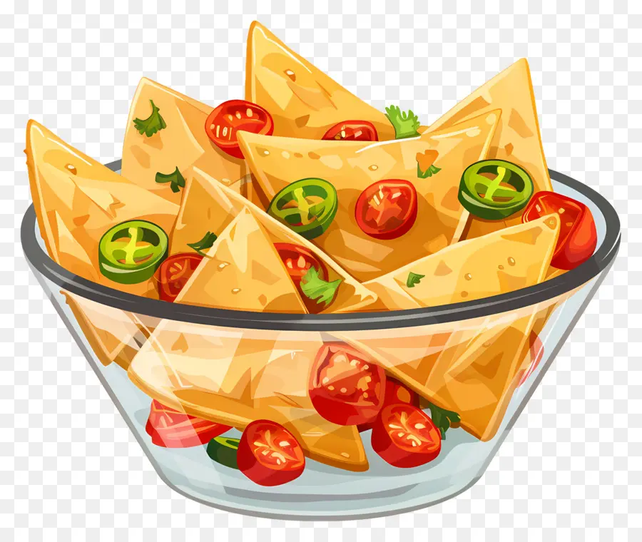 Tazón De Nachos，Chips De Tortilla PNG