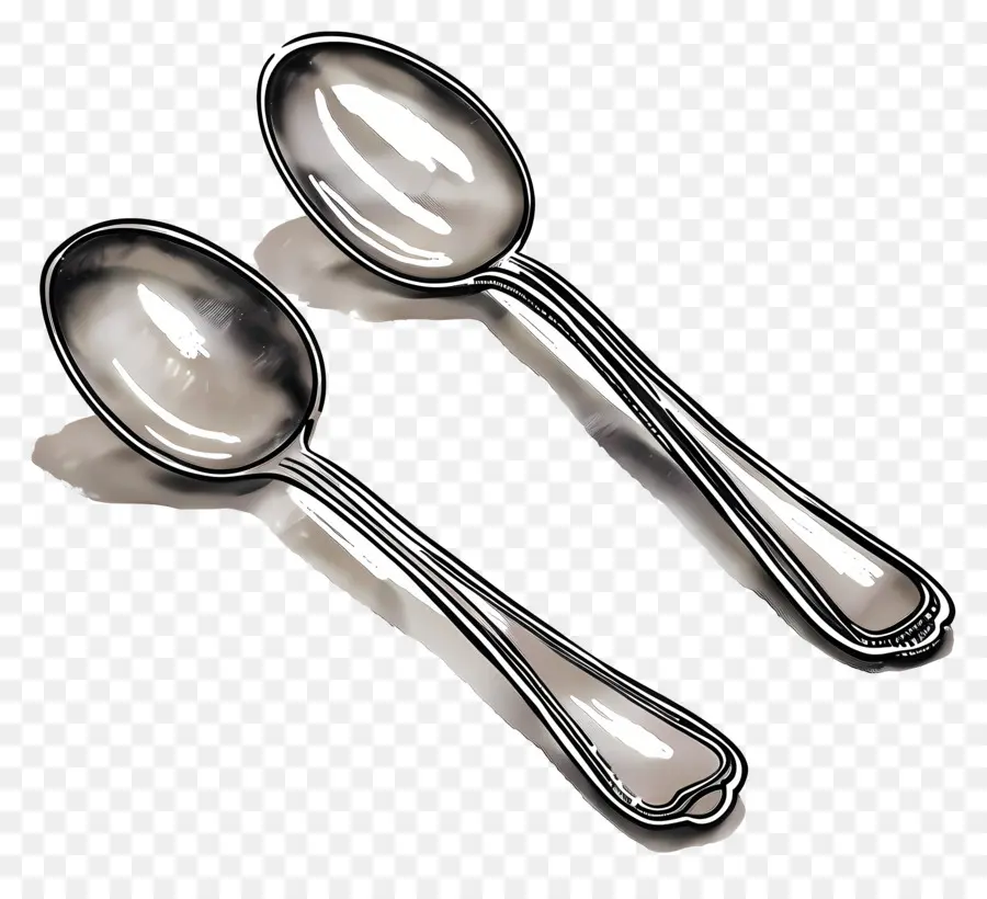 Cuchara，Cucharas De Plata PNG