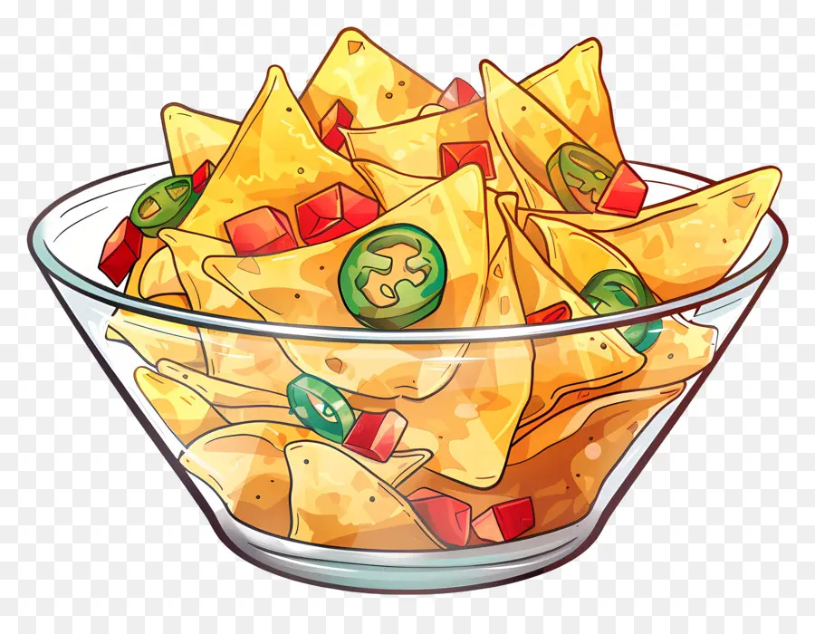 Tazón De Nachos，Chips De Tortilla PNG