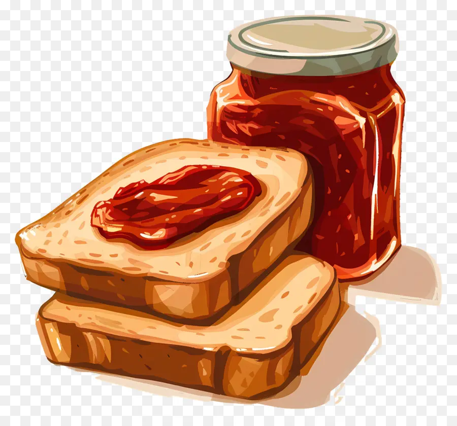 Pan Y Mermelada，Tostadas Con Ketchup PNG