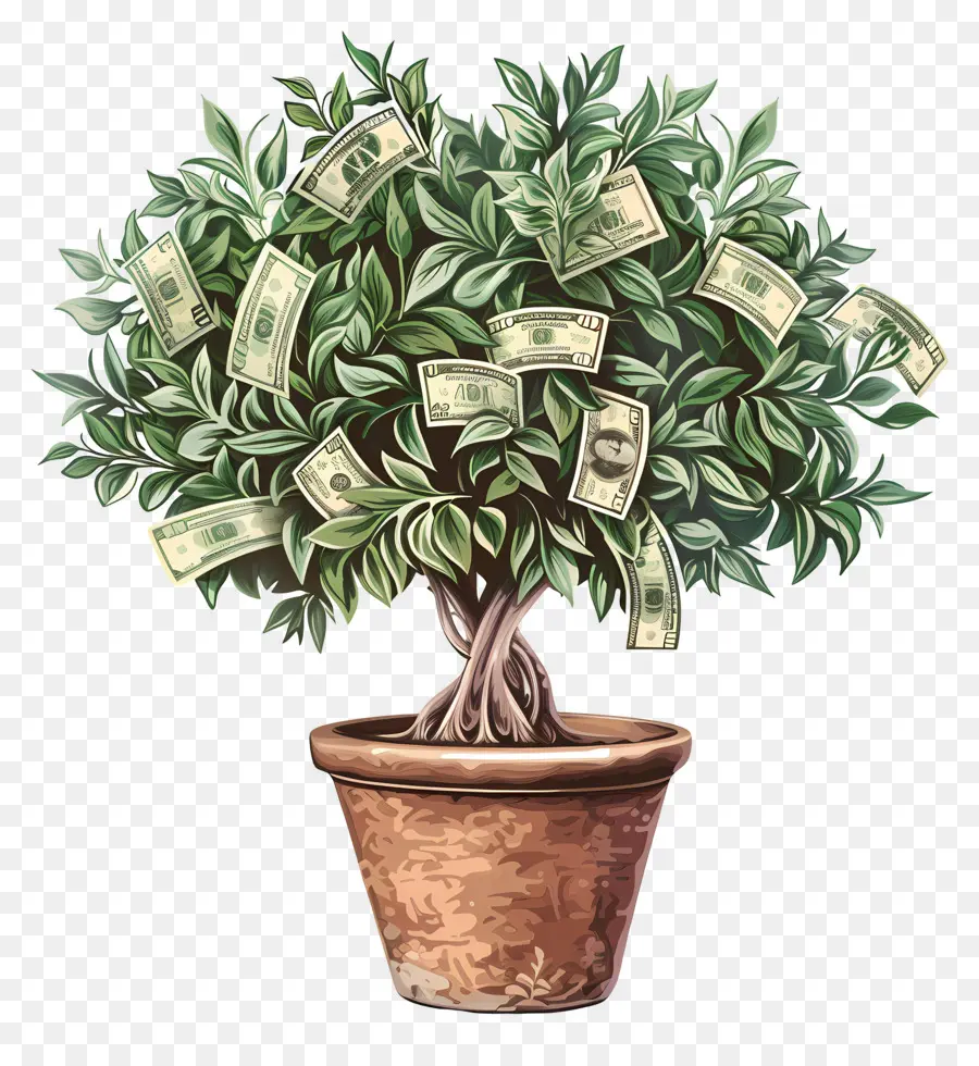 Dollar Tree，árbol De Los Bonsais PNG