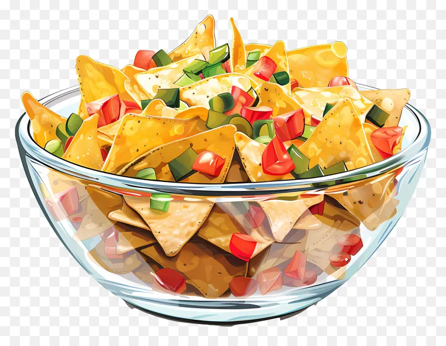 Tazón De Nachos，Nachos PNG