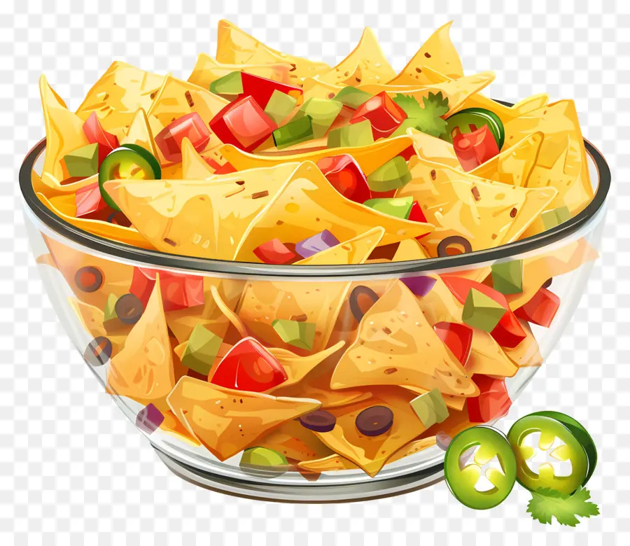 Tazón De Nachos，Nachos PNG