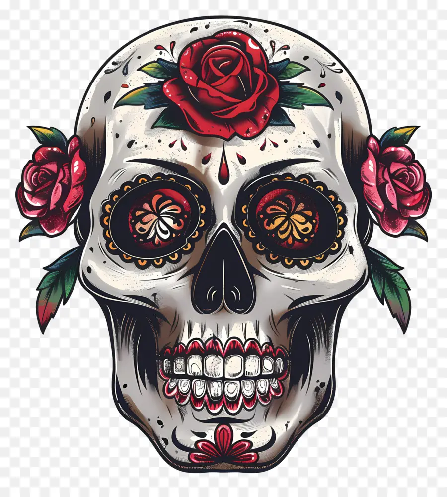 Cráneo Del Azúcar，Día De Los Muertos PNG